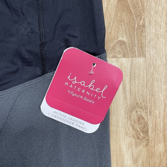 ISABEL MATERNITY ANKLE LEGGINGS OVER BELLY HEATHER GRAY SIZE XXL STRETCH NWT - Picture 4 of 8